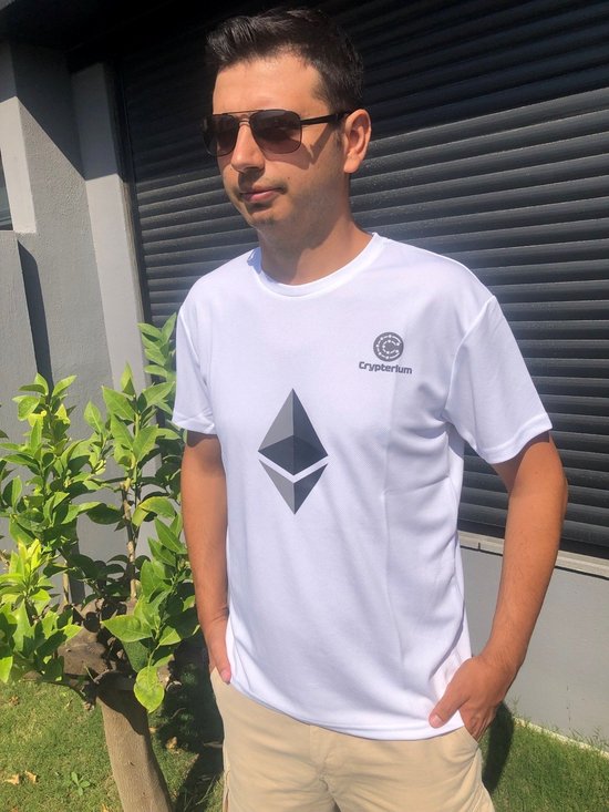 Ethereum Crypterium unisex T-shirt groot - Wit