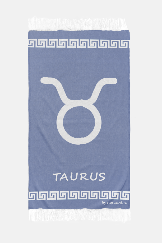 Hamamdoek Taurus Zodiac - 100% Zacht Katoen - Strandlaken - Handdoek