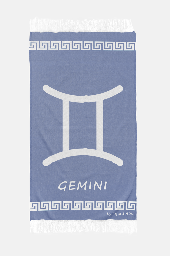 Hamamdoek Gemini Zodiac - 100% Zacht Katoen - Strandlaken - Handdoek