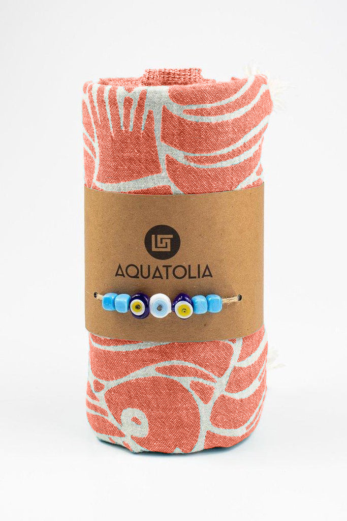 Kaunos Peshtemal, Hammam towel - Orange